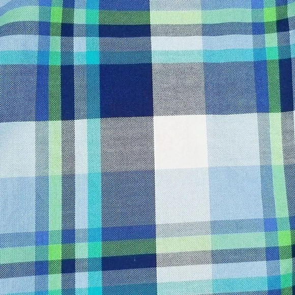 Southern Tide Small Classic Fit Men's Embroidered Pocket Logo Blue Plaid Cotton - Picture 7 of 9